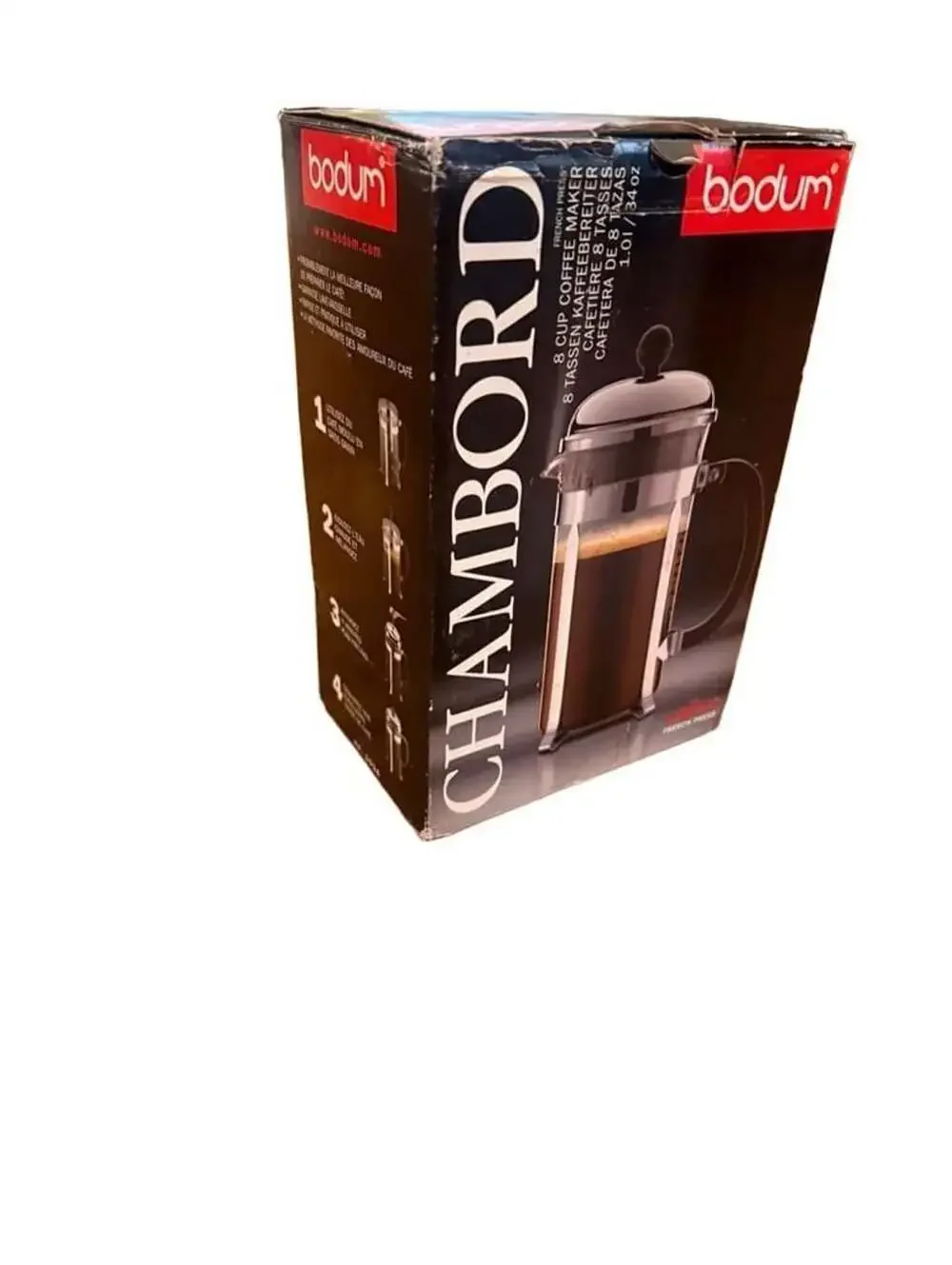 Bodum Chambord French Press Coffee Maker Size 8 Cup 34 oz